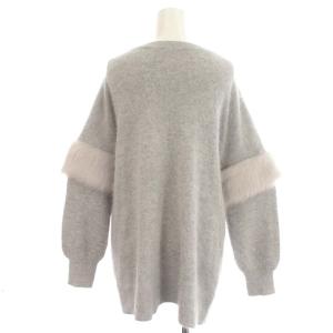 Diagram GRACE CONTINENTAL 21AW カーディガン アンゴラ ニット ファー 36 S グレー