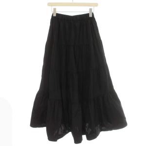 Grace Class 21AW ティアード スカート ロング ポリエステル 36 S 黒 ブラック