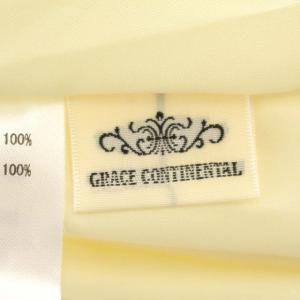 GRACE CONTINENTAL 22SS スカート 花柄 ロング ポリエステル 36 S 黄緑 グリーン ピンク