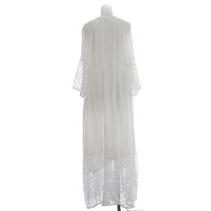 Grace Class 20SS ワンピース レース ロング 七分袖 刺繍 マキシ 36 S 白 ホワイト