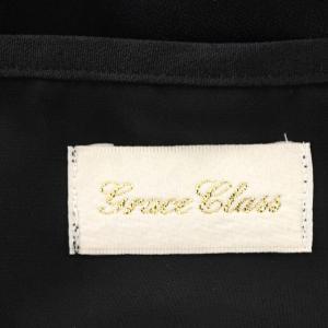 Grace Class 19SS ワンピース シースルー メッシュ ノースリーブ チェック ロング 36 S 黒 ブラック