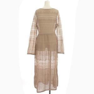 Diagram GRACE CONTINENTAL 21SS ワンピース かぎ編み レース 長袖 ロング 36 S ベージュ