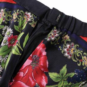 GRACE CONTINENTAL フレアスカート ロング 花柄 36 S 黒 ブラック 赤 レッド