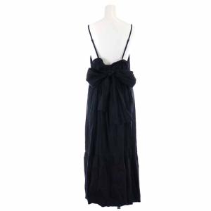 Diagram GRACE CONTINENTAL キャミワンピース ロング リネン 麻 刺繍 リボン 36 S 黒 ブラック