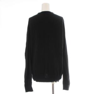 JOHN SMEDLEY カーディガン ニット 長袖 薄手 Vネック L 黒 ブラック