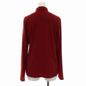 PLEATS PLEASE ISSEY MIYAKE イッセイミヤケ シャツ ブラウス 長袖 3 L 赤 レッド