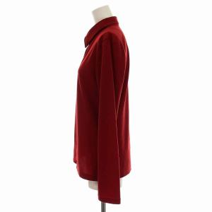 PLEATS PLEASE ISSEY MIYAKE イッセイミヤケ シャツ ブラウス 長袖 3 L 赤 レッド