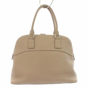 BARNEYS NEW YORK ハンドバッグ ボストントートバッグ レザー ベージュ