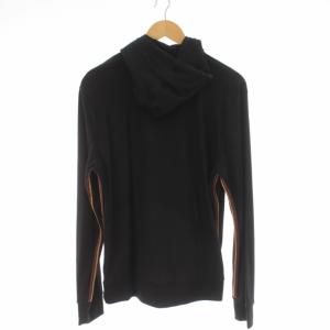 PAUL SMITH パーカー スウェット ジップアップ フード ウール 長袖 LARGE L 黒 ブラック