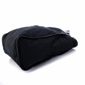 Longchamp Tweedy Plume ナイロン トートバッグ ハンドバッグ 黒 ブラック