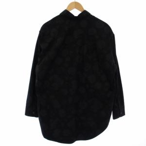 LAD MUSICIAN 18AW BROAD ROSE MIX SHIRT シャツ 長袖 総柄 42 XL 黒 ブラック 2218-113