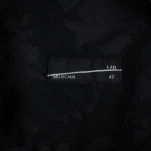 LAD MUSICIAN 18AW BROAD ROSE MIX SHIRT シャツ 長袖 総柄 42 XL 黒 ブラック 2218-113
