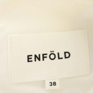 ENFOLD 17SS ブラウス シャツ 長袖 38 M 白 ホワイト
