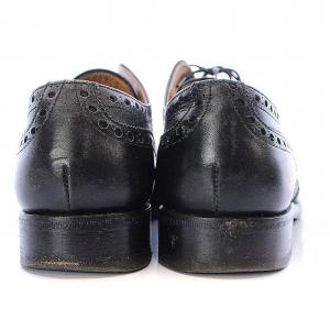 YVES SAINT LAURENT rive gauche ビジネスシューズ ウイングチップ レースアップ レザー 40 25cm 黒 ブラック