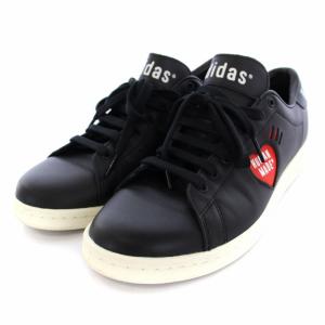 adidas ヒューマンメイド HUMAN MADE STAN SMITH スニーカー シューズ ロゴ レザー US9 27cm 黒 ブラック