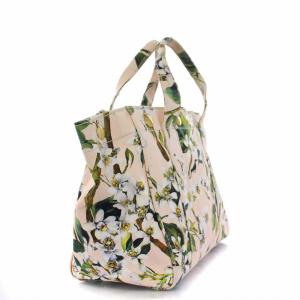 DOLCE&GABBANA 花柄 トートバッグ ハンドバッグ キャンバス ピンク マルチカラー