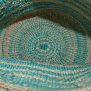 Ron Herman かごバッグ バスケット トートバック ボーダー ベージュ 緑 グリーン