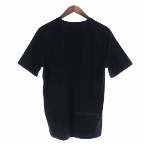 PRADA SPORT Tシャツ カットソー コットン バックポケット 半袖 M 黒 ブラック