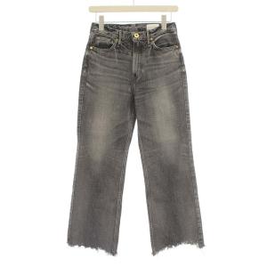 デニムパンツ ダメージ加工 139179 the elliott カットオフ USED加工 23 グレー ブラック