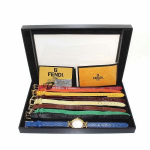 ラウンド ローマン 640L 腕時計 チェンジベルト 革ベルト 9本セット ゴールド マルチカラー