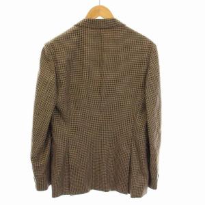 PAUL SMITH テーラードジャケット チェック 2B サイドベンツ アウター L 茶 ブラウン ベージュ