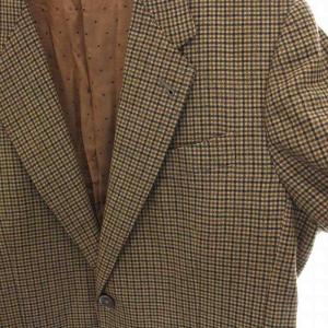 PAUL SMITH テーラードジャケット チェック 2B サイドベンツ アウター L 茶 ブラウン ベージュ