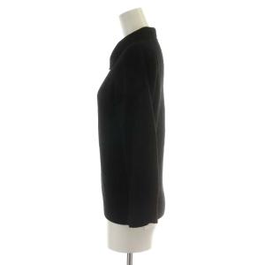 MARGARET HOWELL ニット カットソー 長袖 ウール カシミヤ混 2 M 黒 ブラック