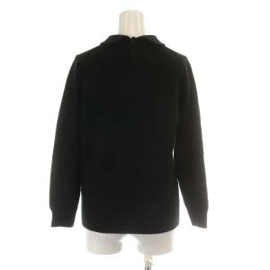 MARGARET HOWELL ニット セーター 長袖 カシミヤ ウール混 2 M ダークグリーン 578-6263020