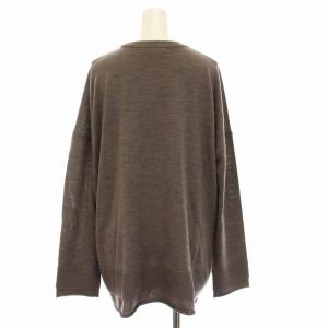 ENFOLD 22AW セーター ニット クルーネック 長袖 38 ベージュ