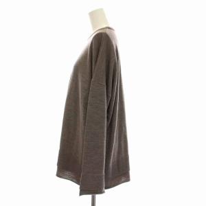 ENFOLD 22AW セーター ニット クルーネック 長袖 38 ベージュ
