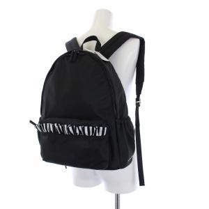 BORDERS at BALCONY リュックサック デイパック バッグ フリル 黒 タグ付き BD2111-4E-72