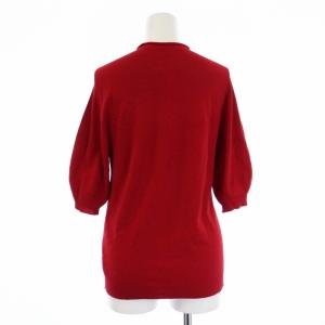 Theory 20AW COMPACT CREPE SEAMLESS PUFF T カットソー ニット セーター 半袖 S 赤 レッド
