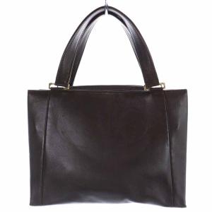 LOEWE ハンドバッグ ミニ レザー アナグラム 茶