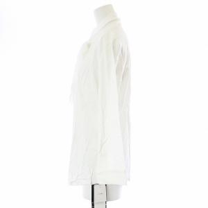 Leilian ボウタイブラウス シャツ 七分袖 切替 13号 L 白 ホワイト