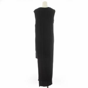 Acne Studios ORDELIA TENCEL ニットワンピース 変形 アシンメトリー クルーネックノースリーブ XS 黒 ブラック PSS16