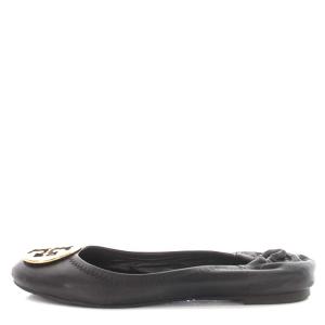 TORY BURCH バレエシューズ フラット レザー 8.5 25.5cm 黒 ブラック