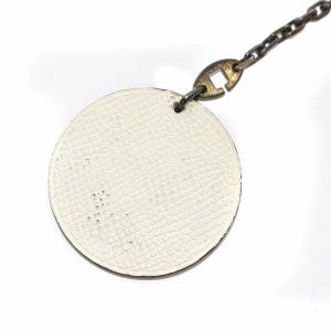 HERMES アニマルモチーフキーホルダー キーチャーム ペンギン レザー 白 ホワイト D