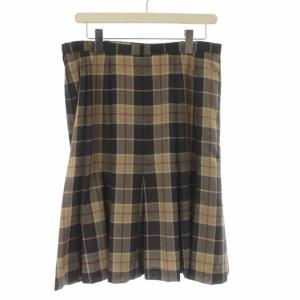 Leilian EMMERICH&EGER マーメイドスカート チェック ミモレ ロング 大きいサイズ ウール 15+ XXL マルチカラー