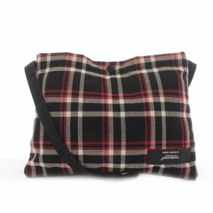 × UNDERCOVER ショルダーバッグ サコッシュ チェック 黒 ブラック マルチカラー 1201-AC09-069