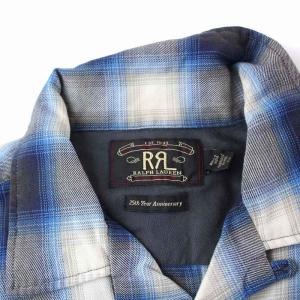 RRL Ralph Lauren 25th Year Anniversary チェックオープンカラーシャツ