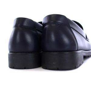 Salvatore Ferragamo ガンチーニ ローファー ビジネスシューズ レザー 7 3E ネイビー