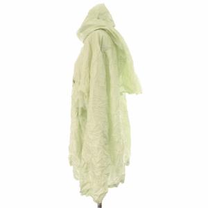 ISSEY MIYAKE ブラウス シャツ ボウタイ シワ加工 オーバーサイズ 長袖 M ライトグリーン