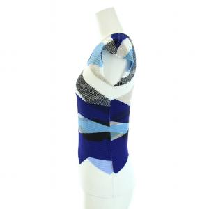 me ISSEY MIYAKE カットソー プリーツ 半袖 総柄 マルチカラー