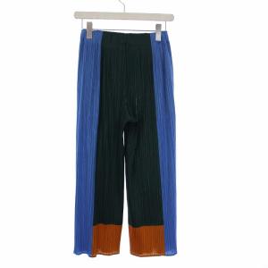 PLEATS PLEASE ISSEY MIYAKE イッセイミヤケ 22AW ENSEMBLE Trousers ワイドパンツ プリーツ マルチカラー