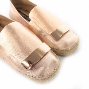 Sergio Rossi SR1 エスパドリーユ スリッポン ソフトレザー 23cm ピンク