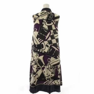 Grace Class 20AW JAZZプリントドレス シャツワンピース 総柄 ひざ丈 ノースリーブ 36 S マルチカラー