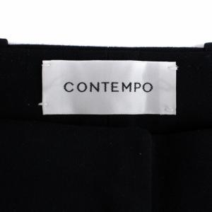 YAECA コンテンポ CONTEMPO 2wayワイドテーパードパンツ ジップフライ M 黒 ブラック 09604