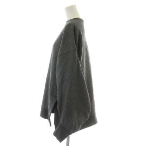 nagonstans 22AW ボックスシルエットプルオーバースウェット トレーナ 長袖 コットン M グレー