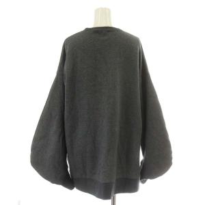 nagonstans 22AW ボックスシルエットプルオーバースウェット トレーナ 長袖 コットン M グレー