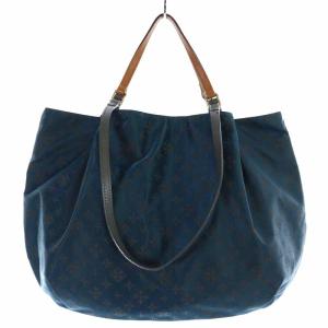 russet ハンドバッグ ショルダーバッグ 2way ナイロン モノグラム 紺 ネイビー